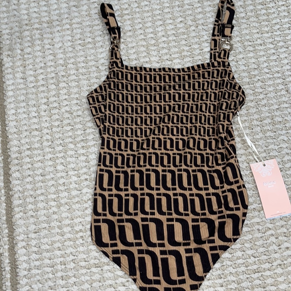 Brown/ black Bodysuit